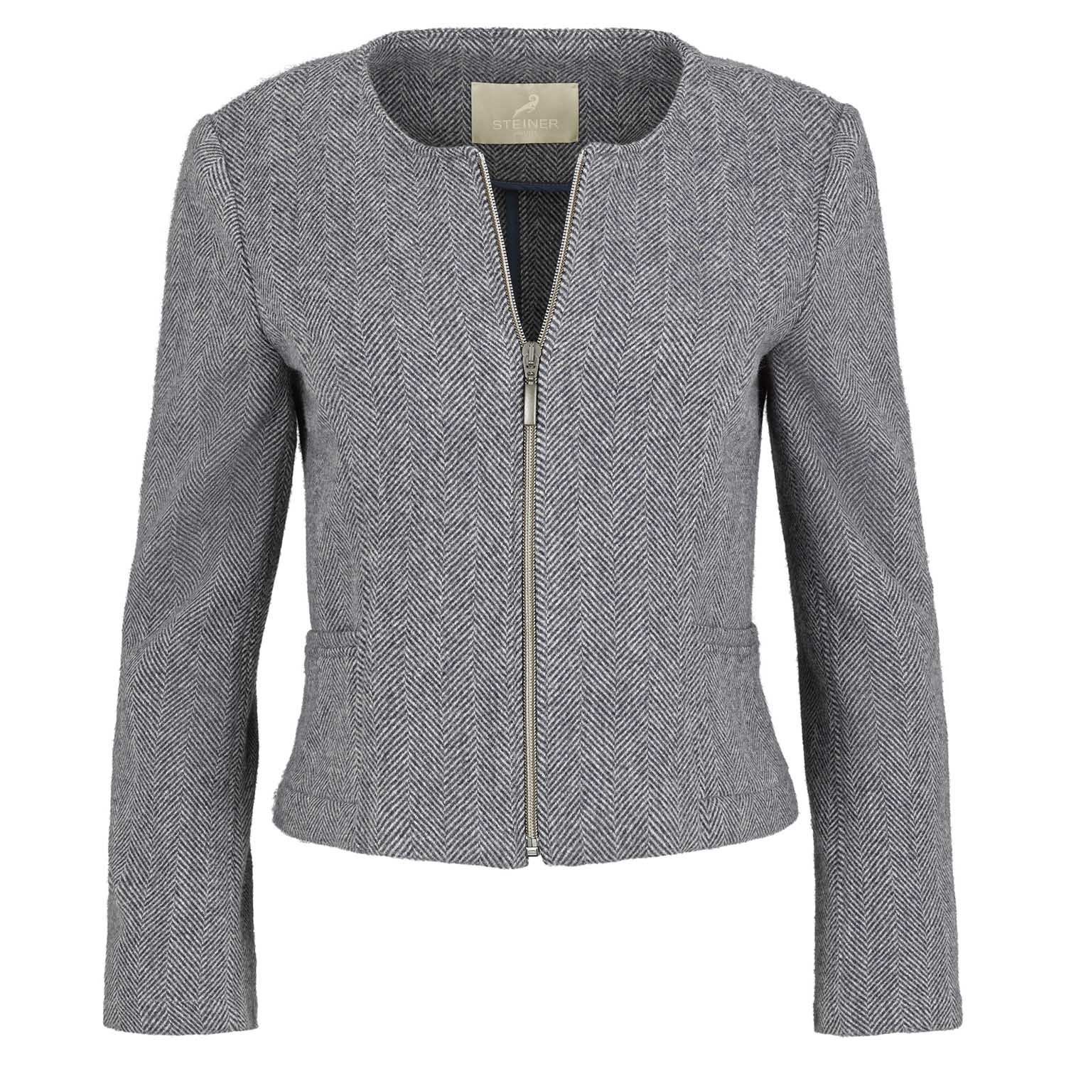 Jacke Leonie Struktur blau